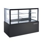 Rectangular Confectionery Showcase - Black Steel Base (Economy Series)