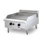 Gas Griddle Half Ribbed